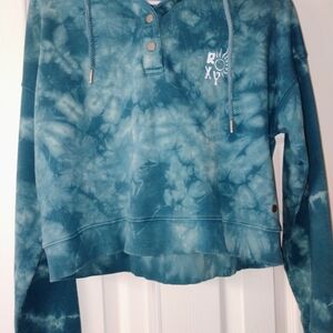 Roxy Blue Tie-Dye Hoodie